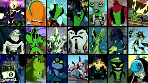 Ben 10 Classic, Alien Force, Ultimate Alien, Omniverse and the.